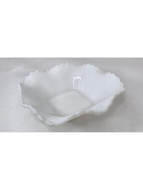 Vintage Milk Glass Candy Dish likely by Hazel Atlas in the 1950s